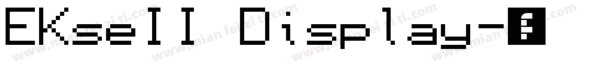 EKseII Display字体转换